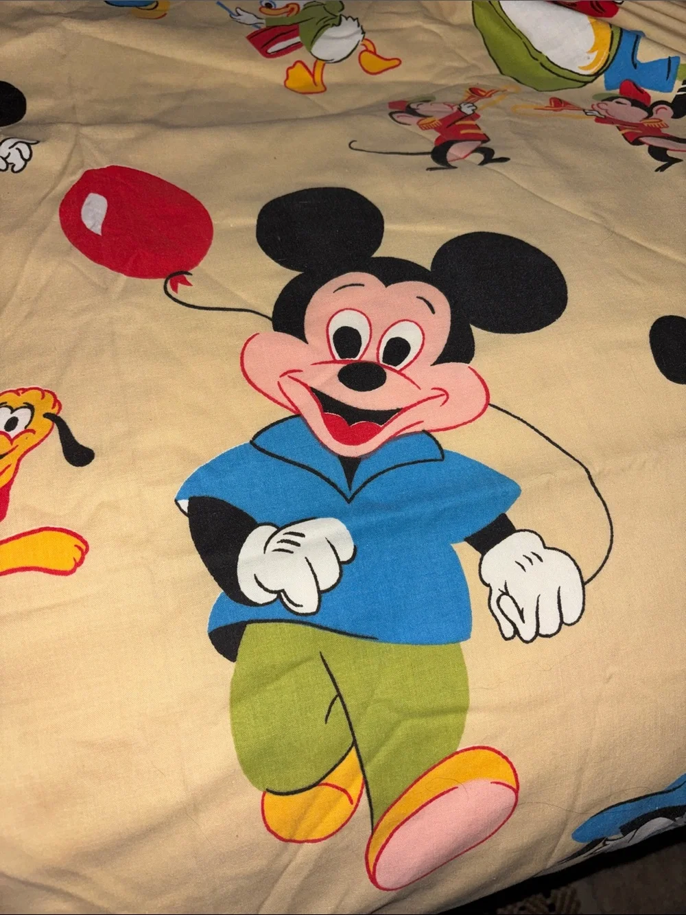 Vintage Disney Mickey Mouse bedspread